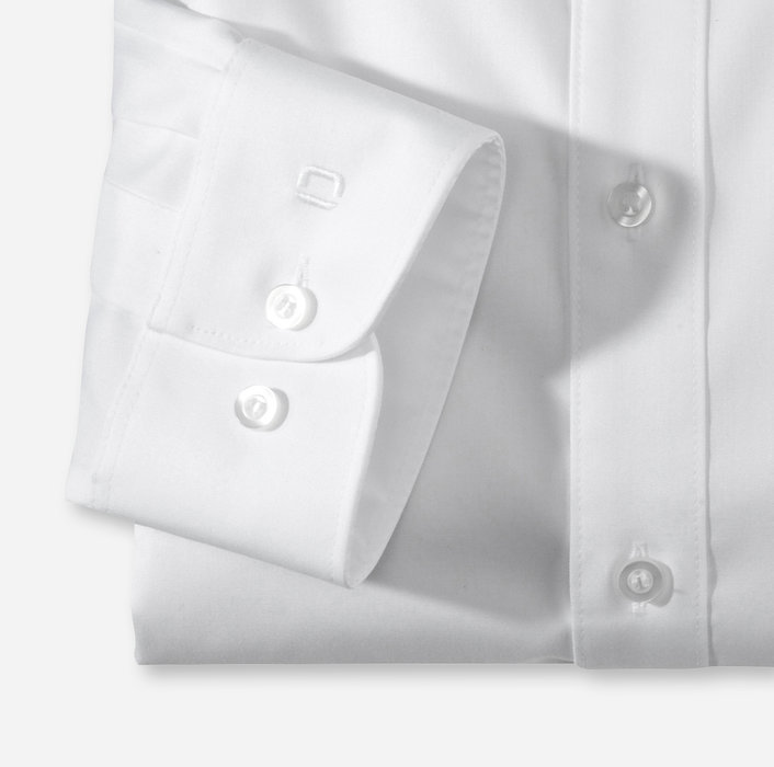 Olymp Camicia olymp bianca slim fit cotone twill stretch facile stiro In Saldo