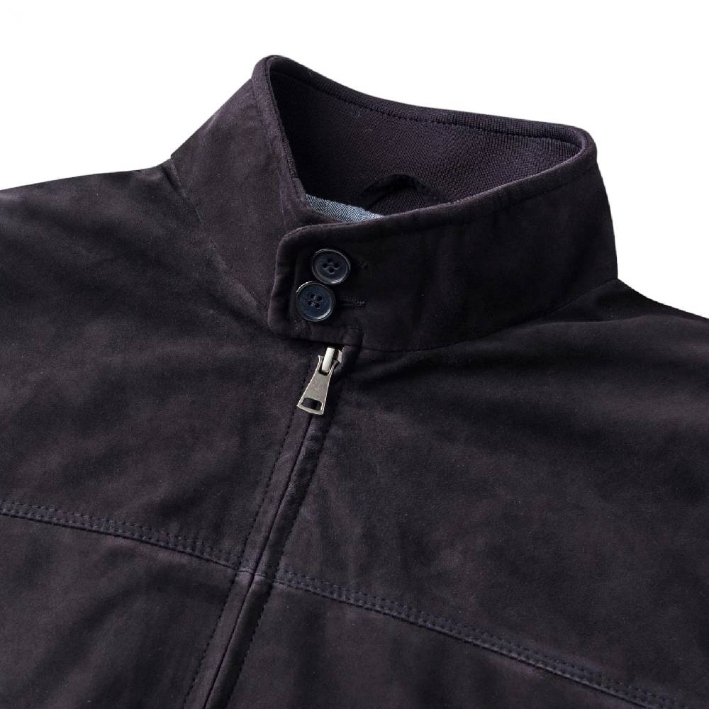 MCS Giacca bomber harrington mcs in pelle scamosciata Italy