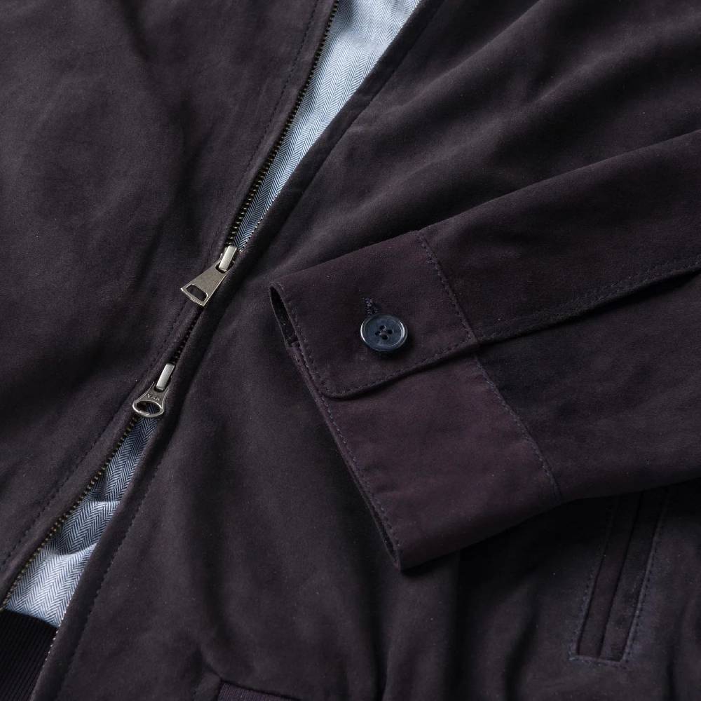 MCS Giacca bomber harrington mcs in pelle scamosciata Italy