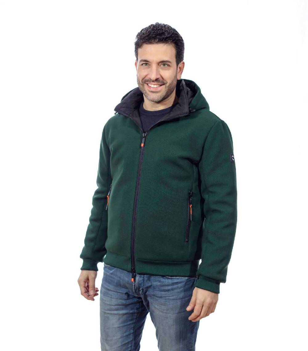 Adimari Giubbino verde adimari con cappuccio Nuovo