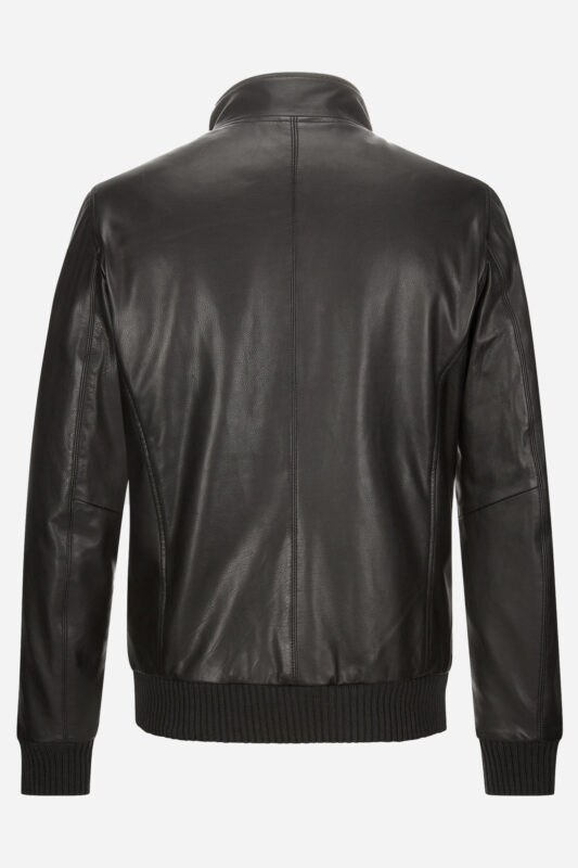 Milestone Bomber giubbino nero in pelle milestone Qualità