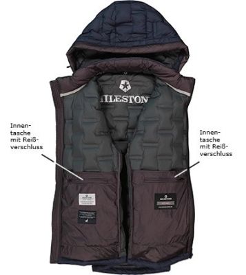 Milestone Giacca piumino milestone trapuntato con cappuccio staccabile Pezzi Unici
