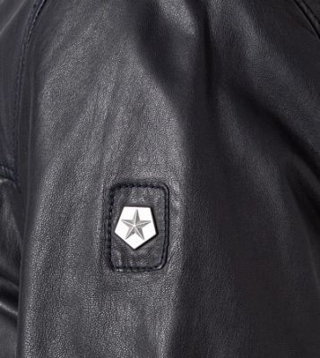 Milestone Giubbino bomber blu milestone in nappa di agnello Soddisfazione Garantita