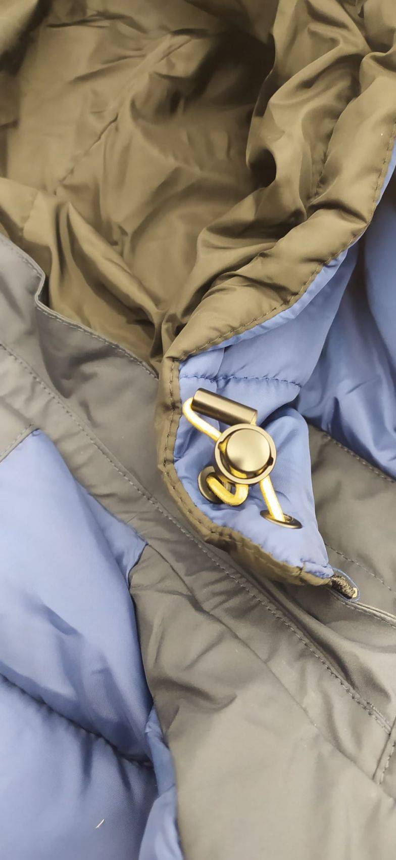 Adimari Parka in eco piuma blu adimari con cappuccio Negozi Online