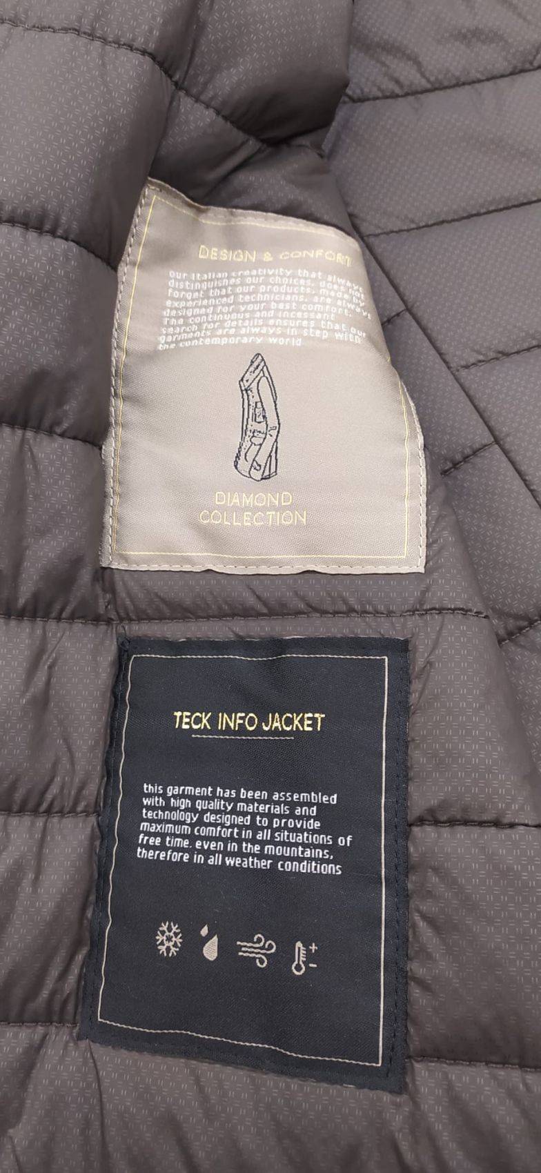 Adimari Trench impermeabile imbottito blu con pettorina anti vento staccabile Acquista Ora