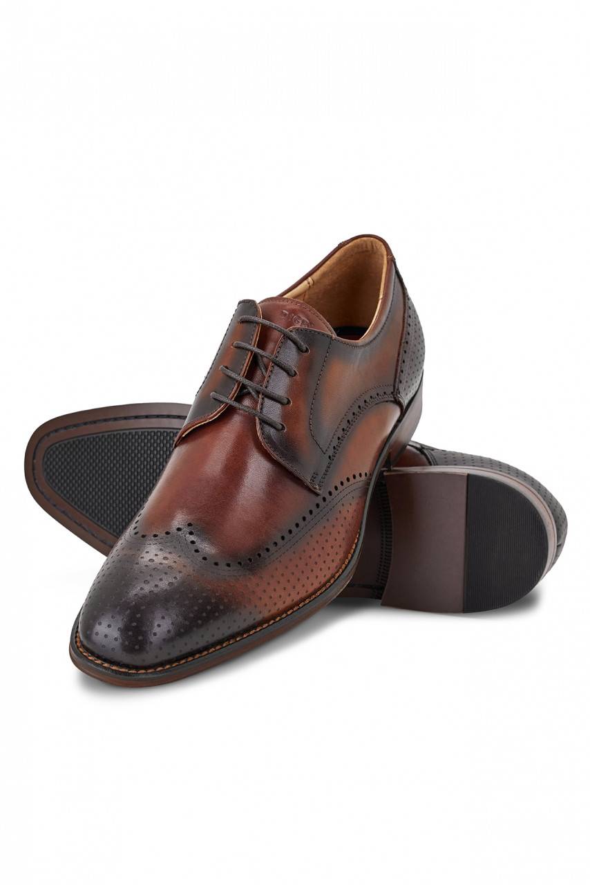 Digel Scarpa derby all'inglese color cognac elegante digel in vera pelle Sottocosto