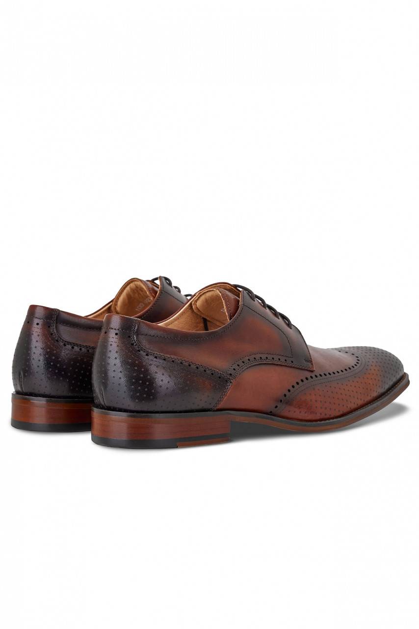 Digel Scarpa derby all'inglese color cognac elegante digel in vera pelle Sottocosto