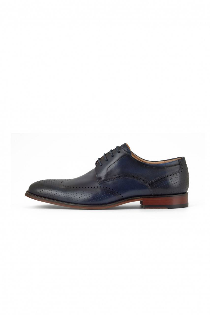 Digel Scarpa derby all'inglese blu elegante digel in vera pelle Novità