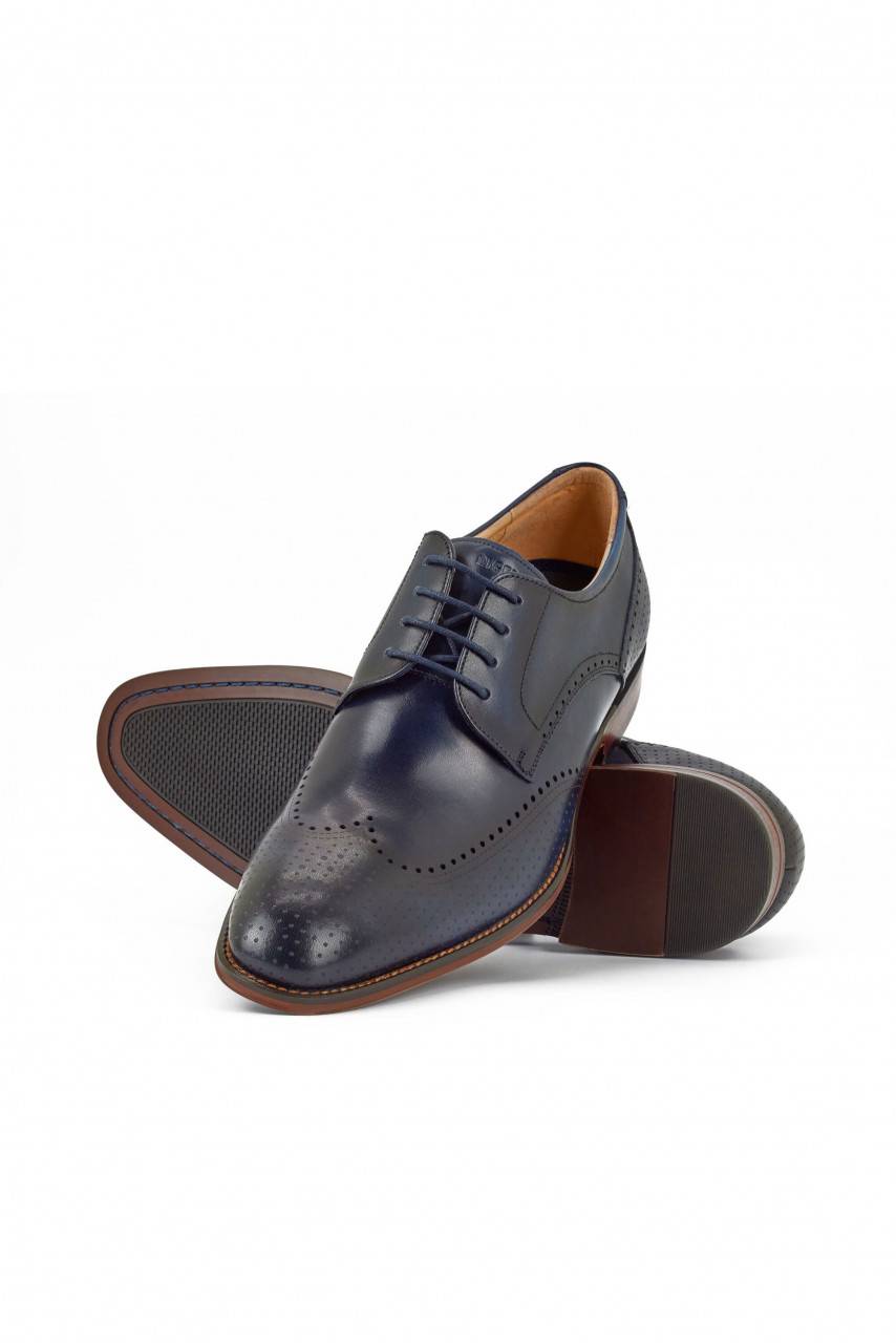 Digel Scarpa derby all'inglese blu elegante digel in vera pelle Novità