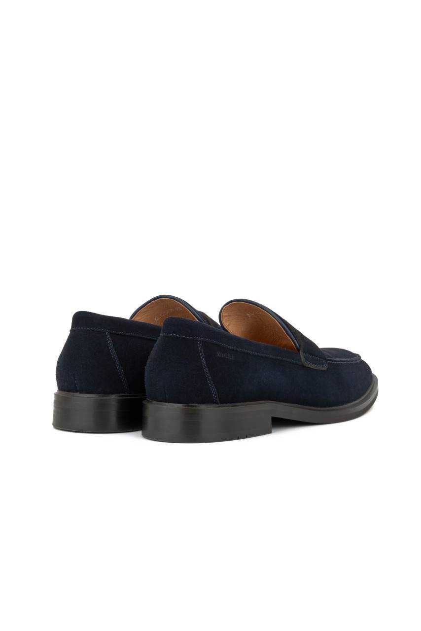 Digel Mocassino blu digel in pelle scamosciata Outlet