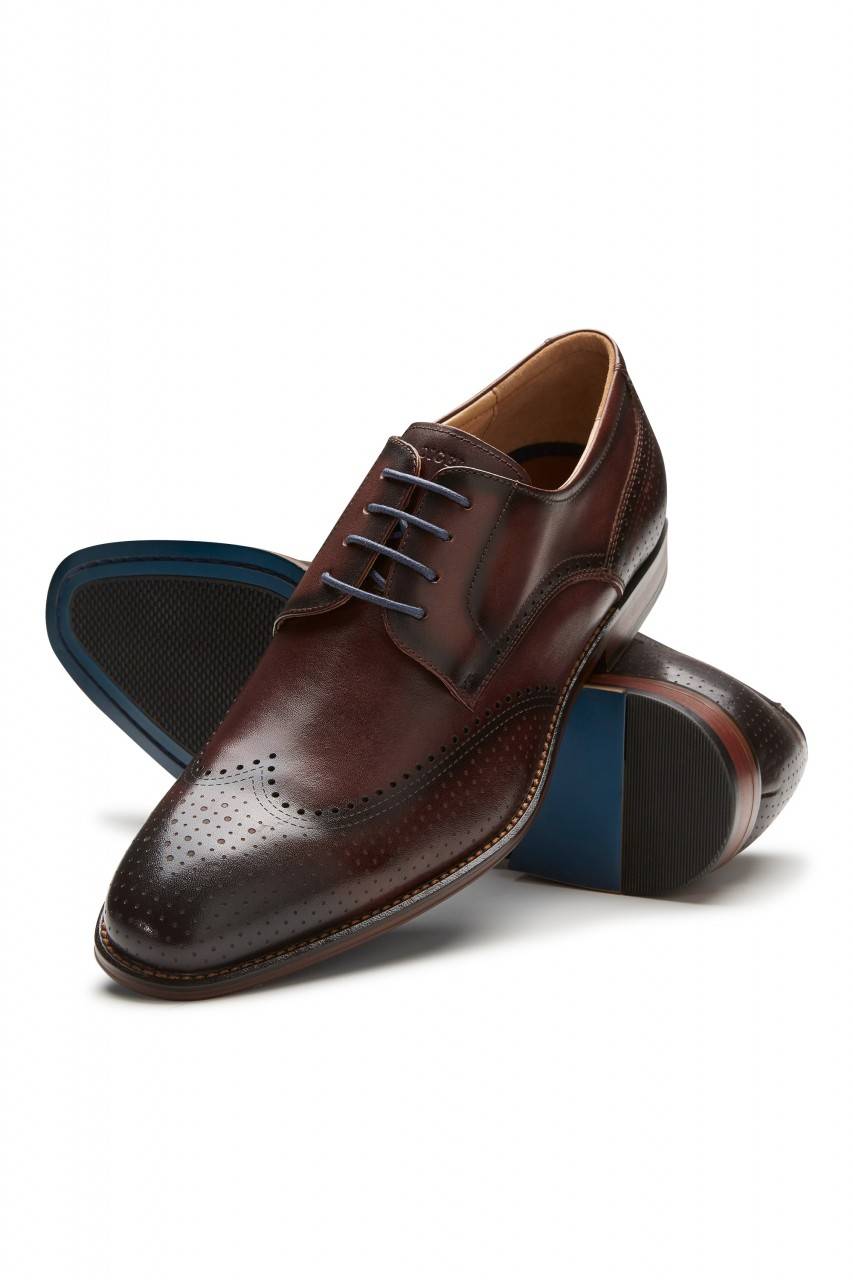 Digel Scarpa derby all'inglese marrone elegante digel in vera pelle Saldi