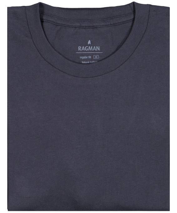 Ragman Due t-shirt blu ragman in puro cotone jersey In Linea