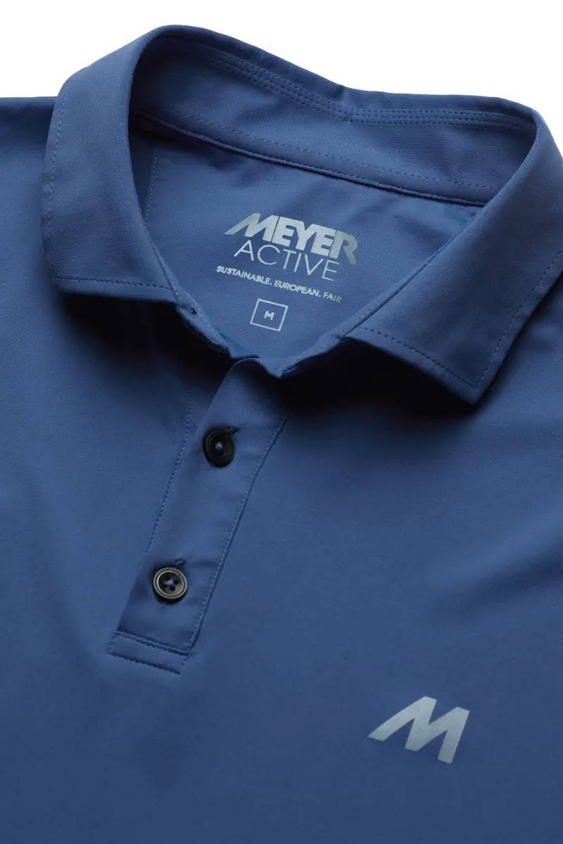 Meyer Polo meyer blu tessuto performante tecnico Pezzi Unici