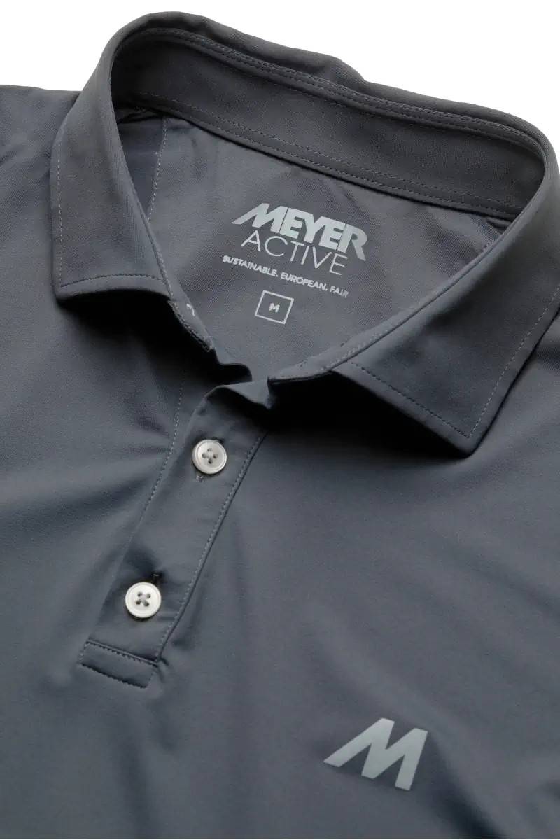 Meyer Polo meyer grigia tessuto performante tecnico Negozi Online