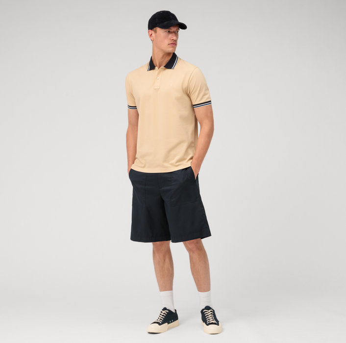Olymp Polo beige naturale olymp regular fit cotone piqué Consegna Veloce