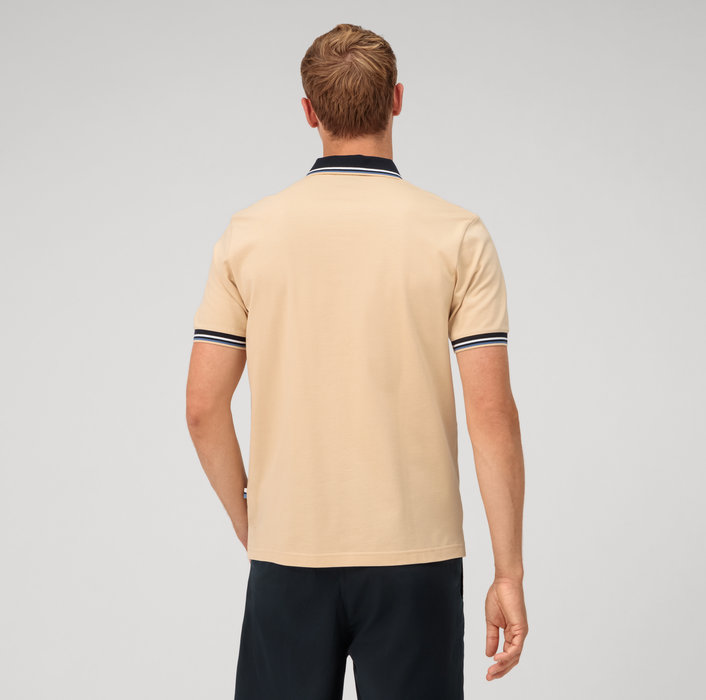 Olymp Polo beige naturale olymp regular fit cotone piqué Consegna Veloce