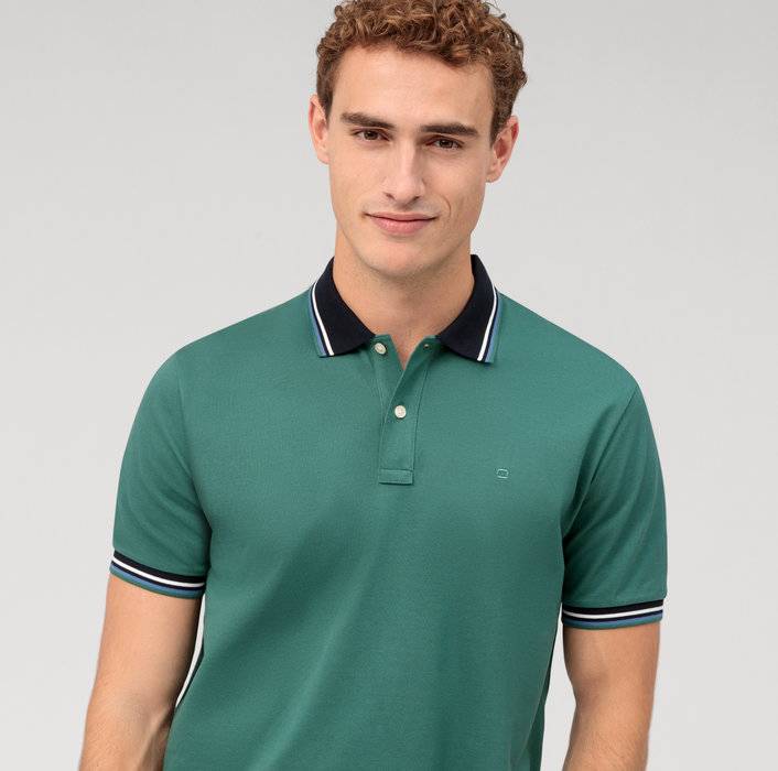 Olymp Polo verde olymp regular fit cotone piqué Promozione Limitata
