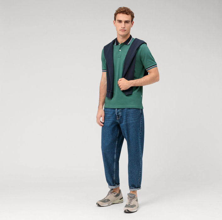 Olymp Polo verde olymp regular fit cotone piqué Promozione Limitata
