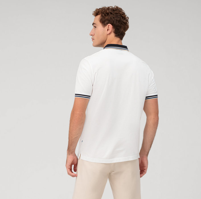 Olymp Polo bianca olymp regular fit cotone piqué Shopping Online