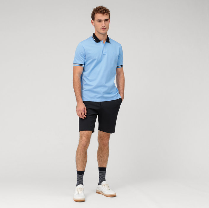 Olymp Polo celeste olymp regular fit cotone piqué Prezzo Ridotto