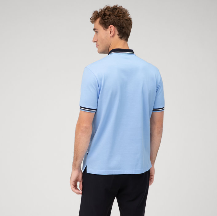 Olymp Polo celeste olymp regular fit cotone piqué Prezzo Ridotto