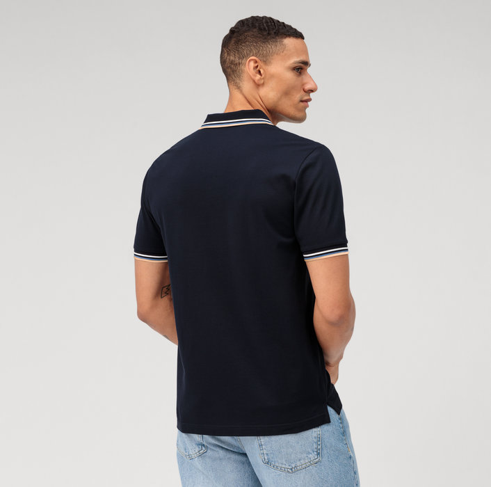 Olymp Polo blu olymp regular fit cotone piqué Sottocosto