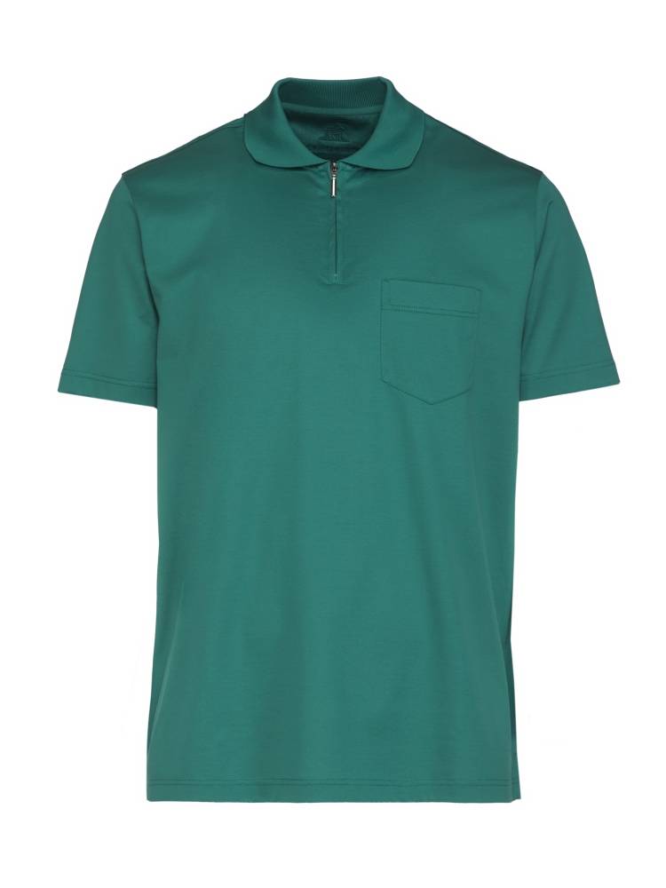 Montechiaro Polo zip montechiaro maniche corte in jersey filo di scozia con taschino Convenienza
