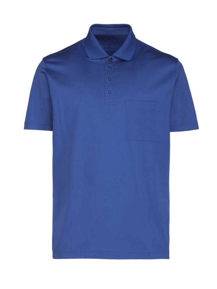 Montechiaro Polo montechiaro maniche corte in jersey filo di scozia con taschino Novità