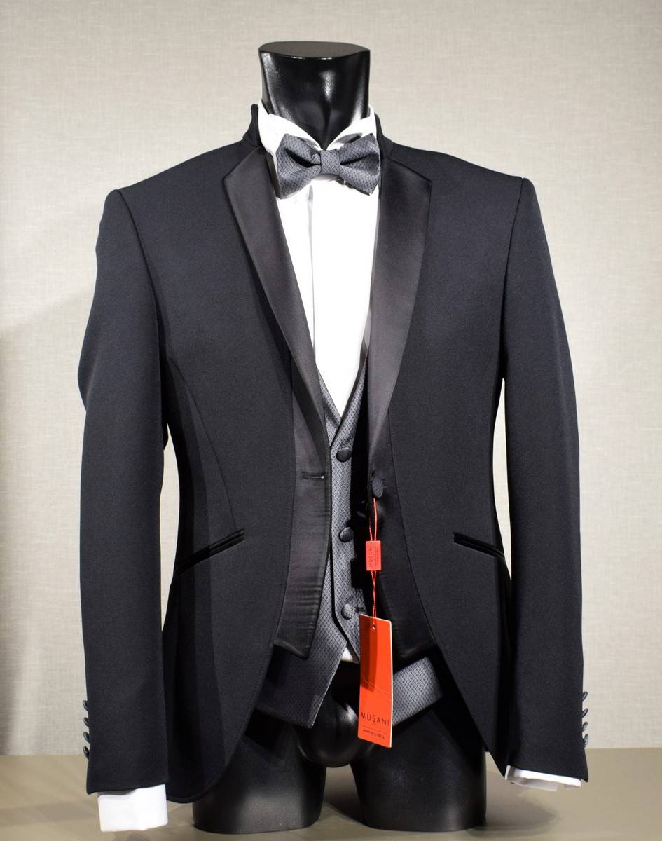 Musani Milano Cerimonia Smoking moderno slim fit nero musani cerimonia Offerte