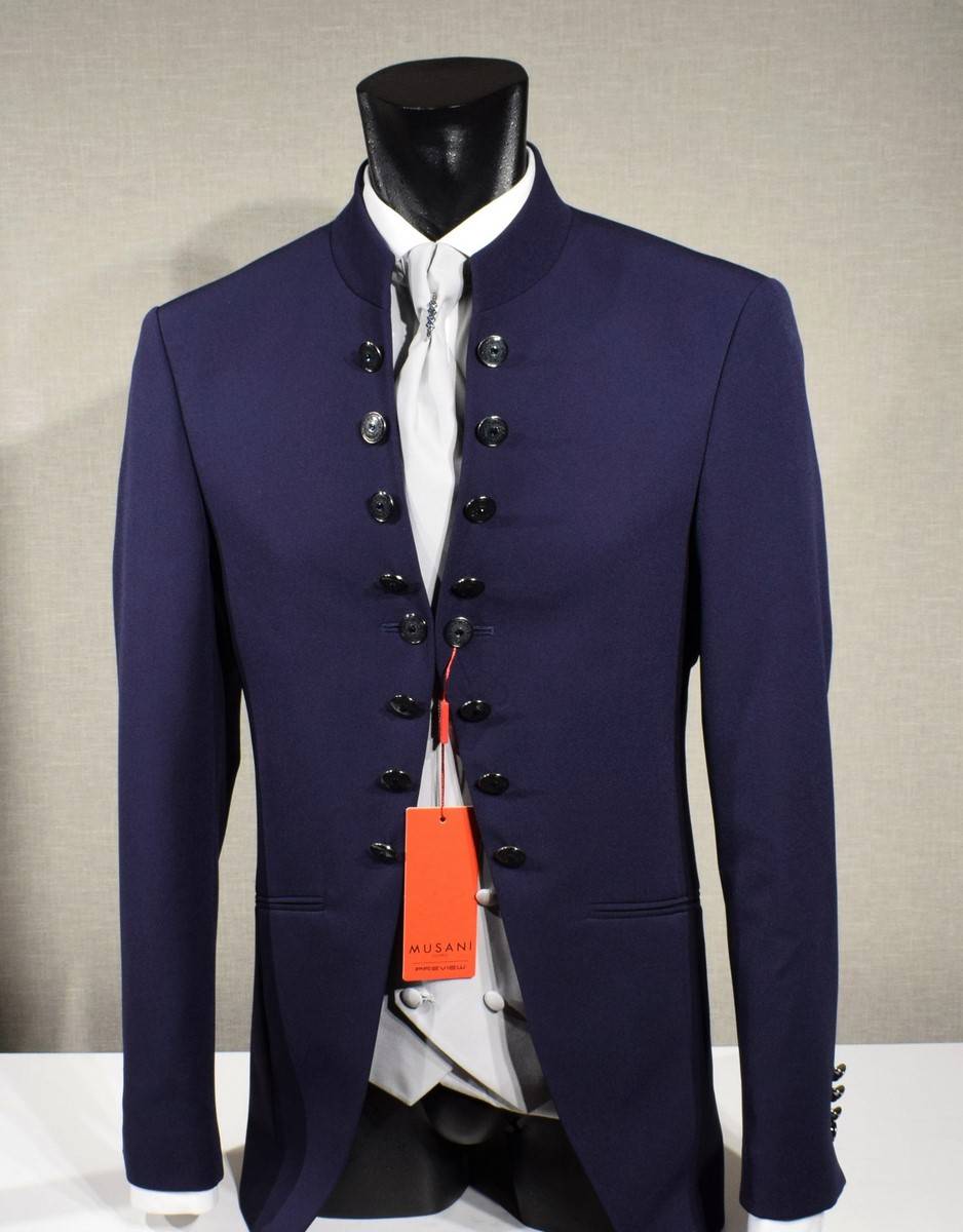 Musani Milano Cerimonia Abito musani bluette modello coreana slim fit Hotsell