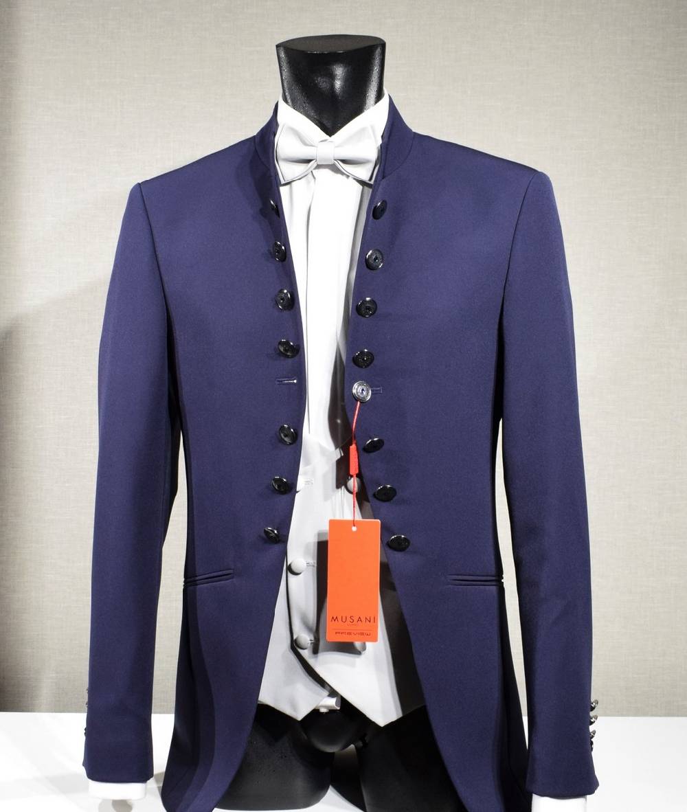 Musani Milano Cerimonia Abito musani bluette modello coreana slim fit Hotsell