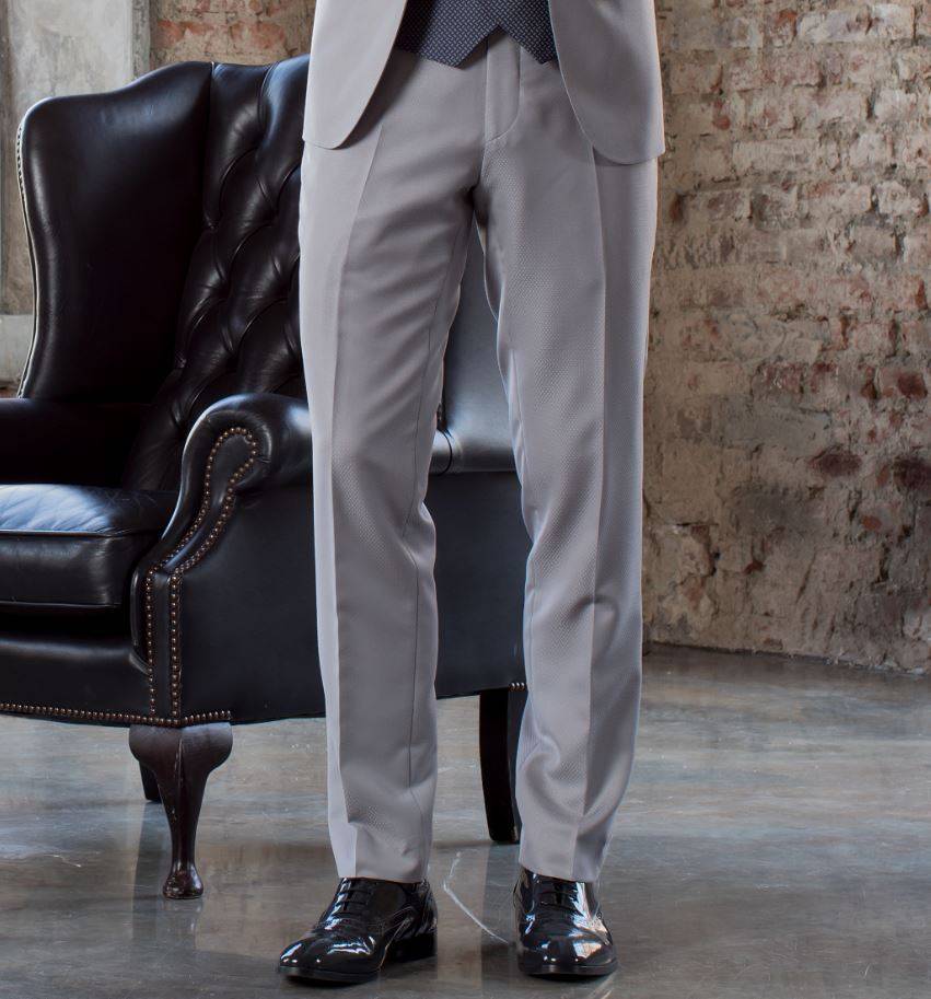 Musani Milano Cerimonia Abito musani cerimonia grigio chiaro slim fit con petto a lancia I Più Venduti