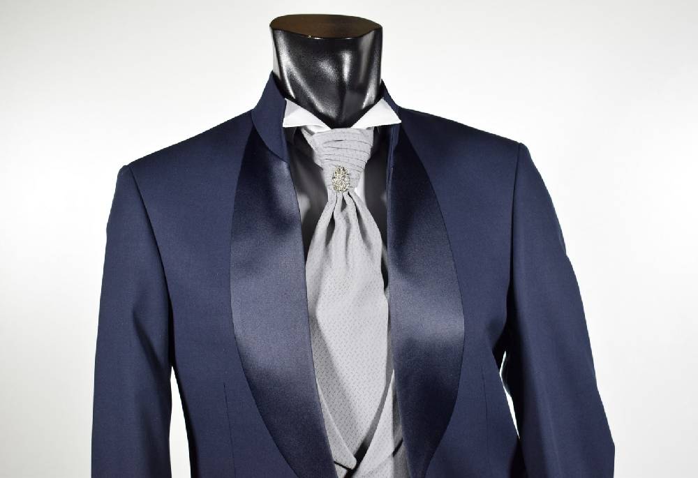 Musani Milano Cerimonia Abito musani cerimonia blu modello coreano slim fit Moda