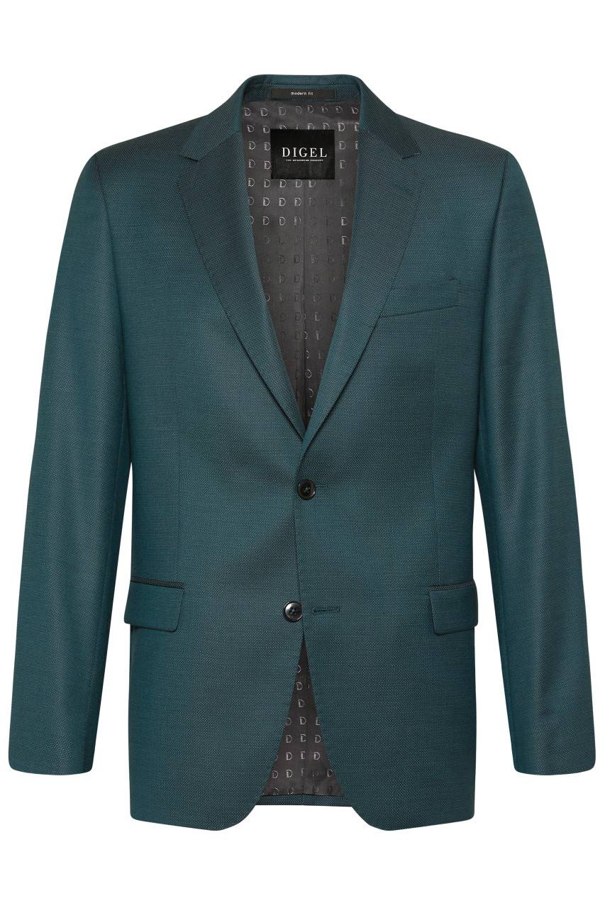 Digel Abito verde fantasia piccola digel drop sei modern fit tessuto reda 110's Consegna Veloce
