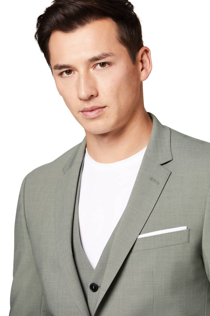 Digel Abito slim fit digel verde salvia misto lana bi-stretch Shopping Online