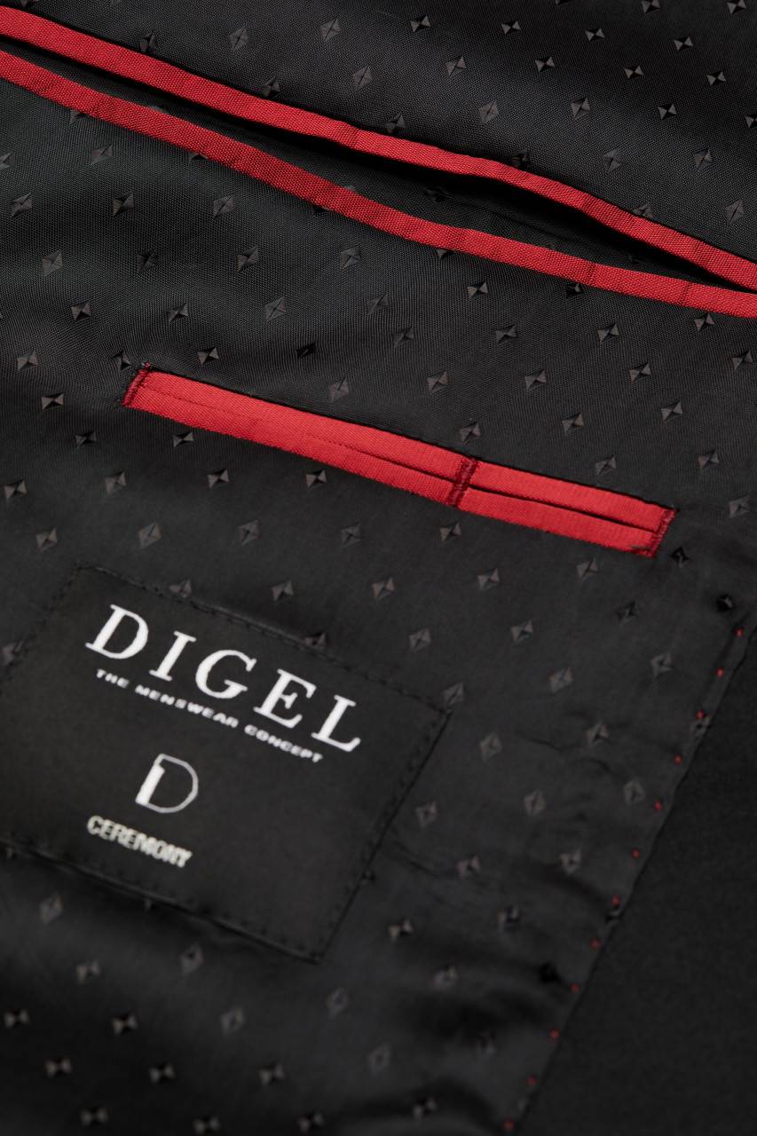 Digel Smoking digel cerimonia con petto a scialle drop quattro corto Convenienza