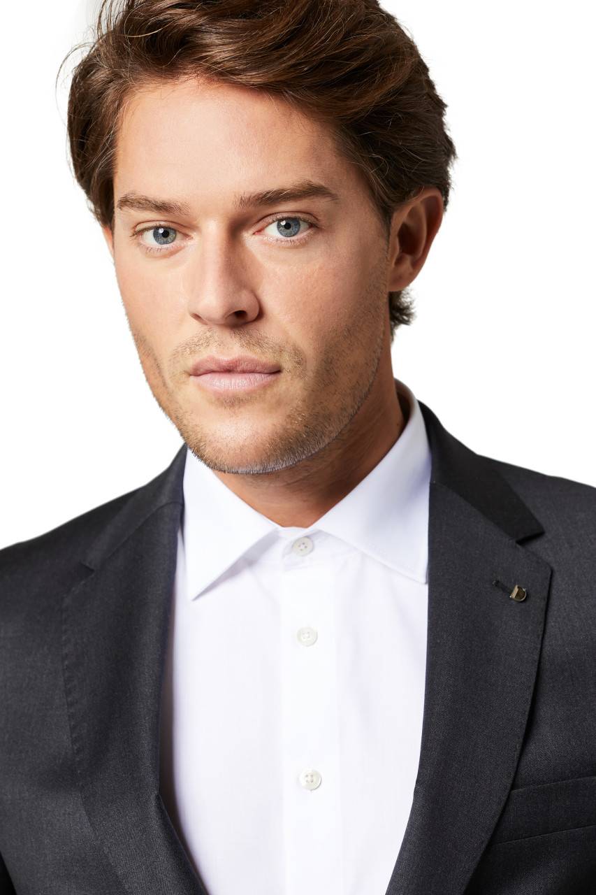 Digel Abito digel grigio scuro drop sei modern fit lana reda super 110's Offerta