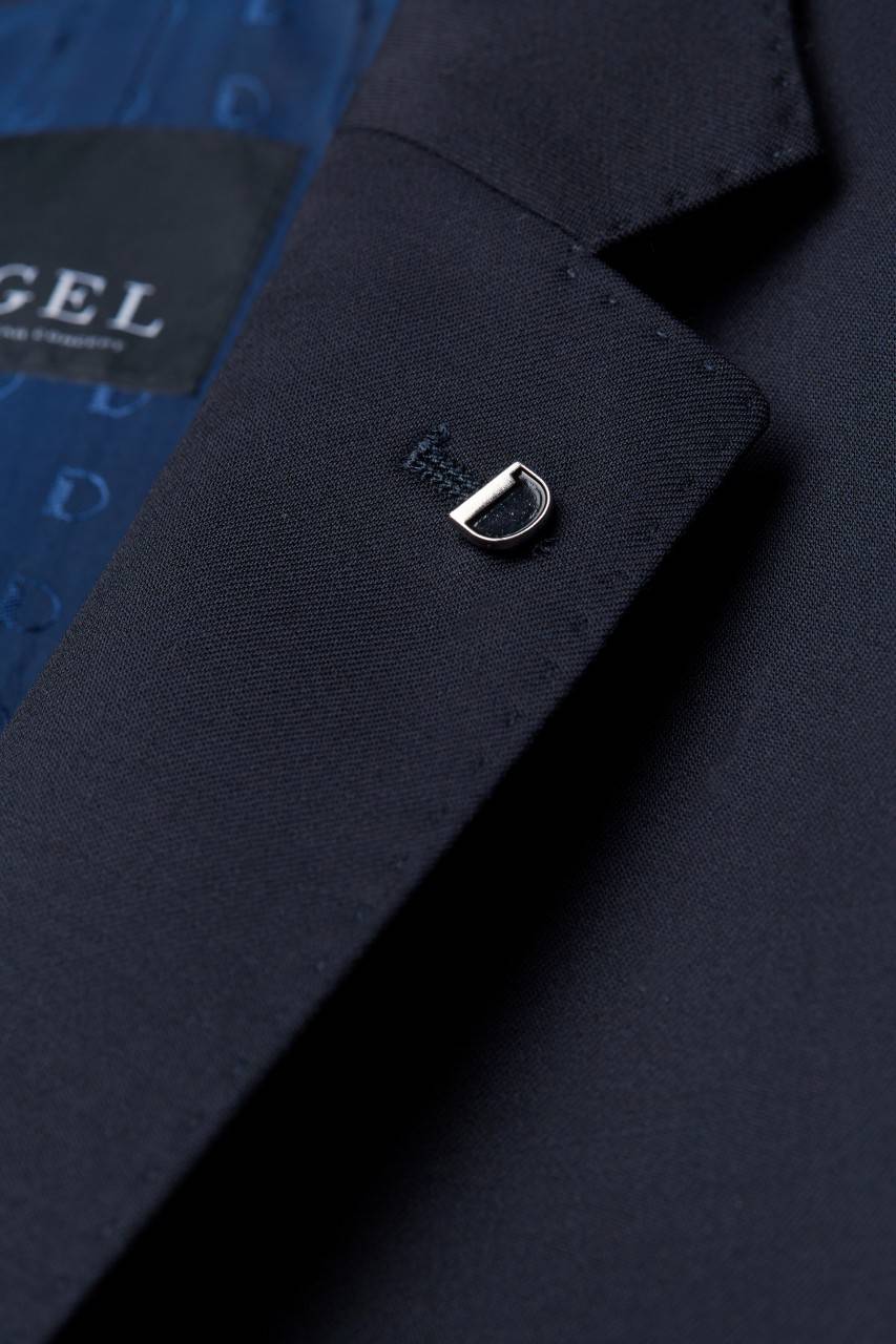 Digel Abito blu scuro digel drop quattro corto in lana reda super 110's Economico