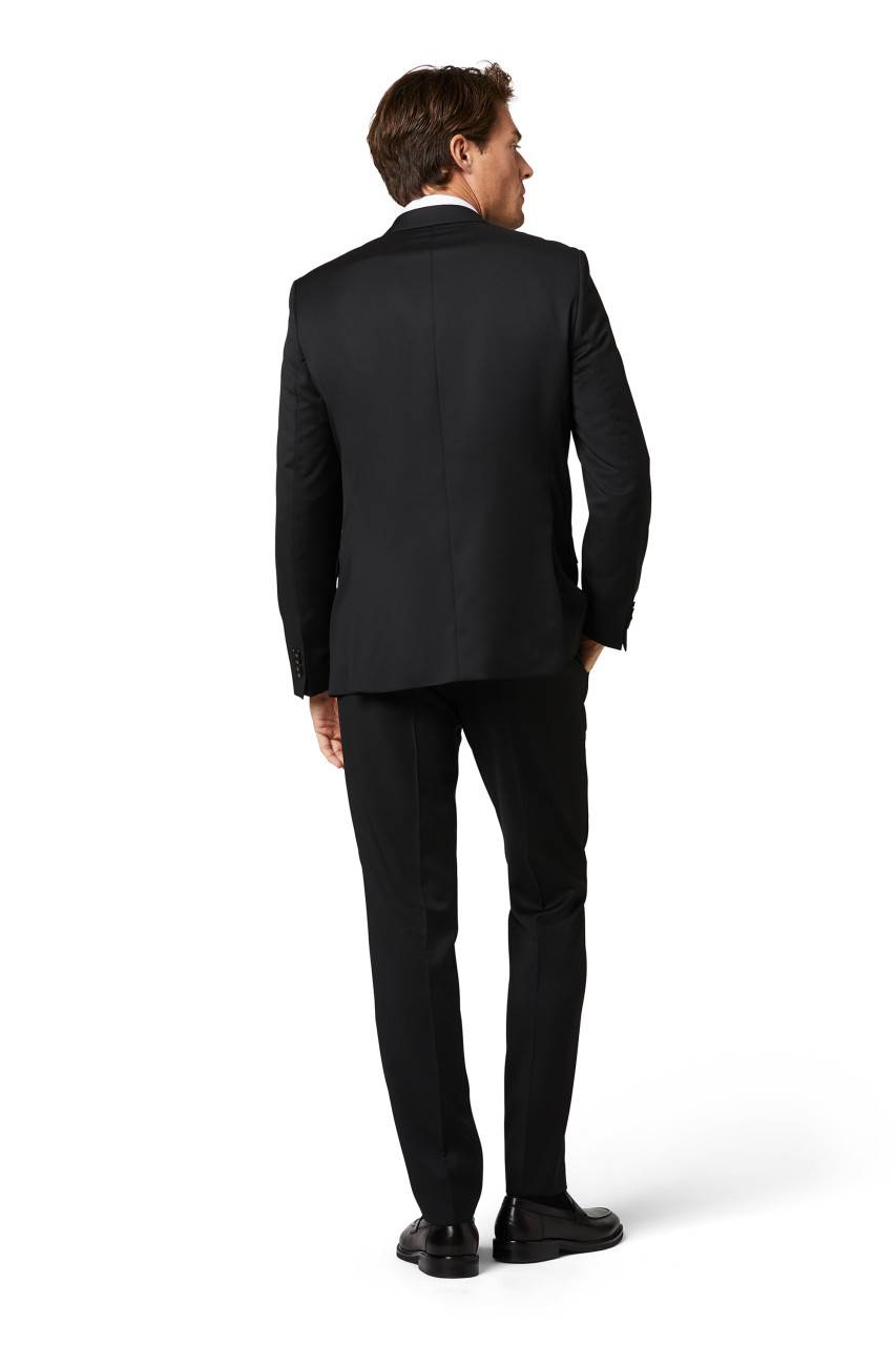 Digel Abito nero digel drop quattro corto in lana reda super 110's Saldi