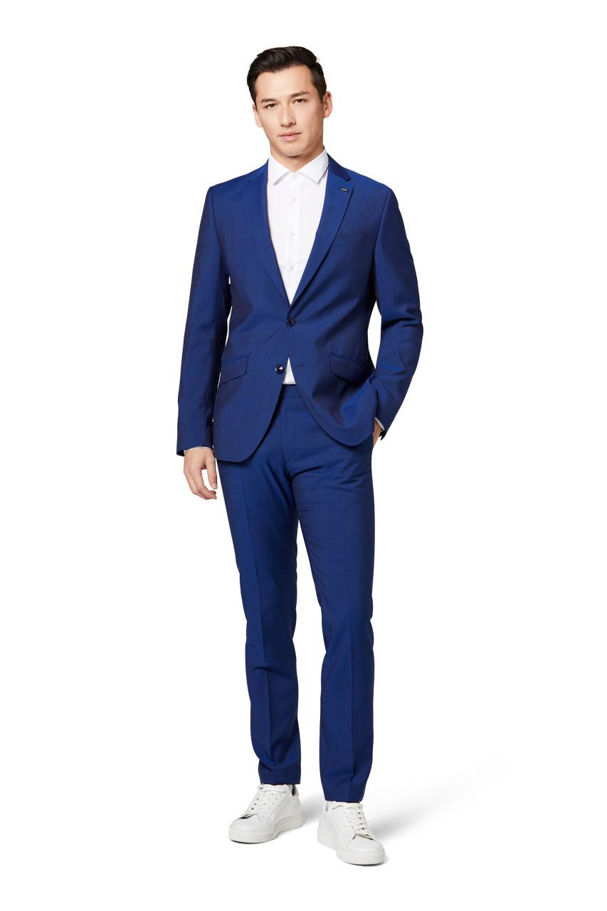 Digel Abito digel drop quattro corto slim fit blu marine lana marzotto super 100's Negozio