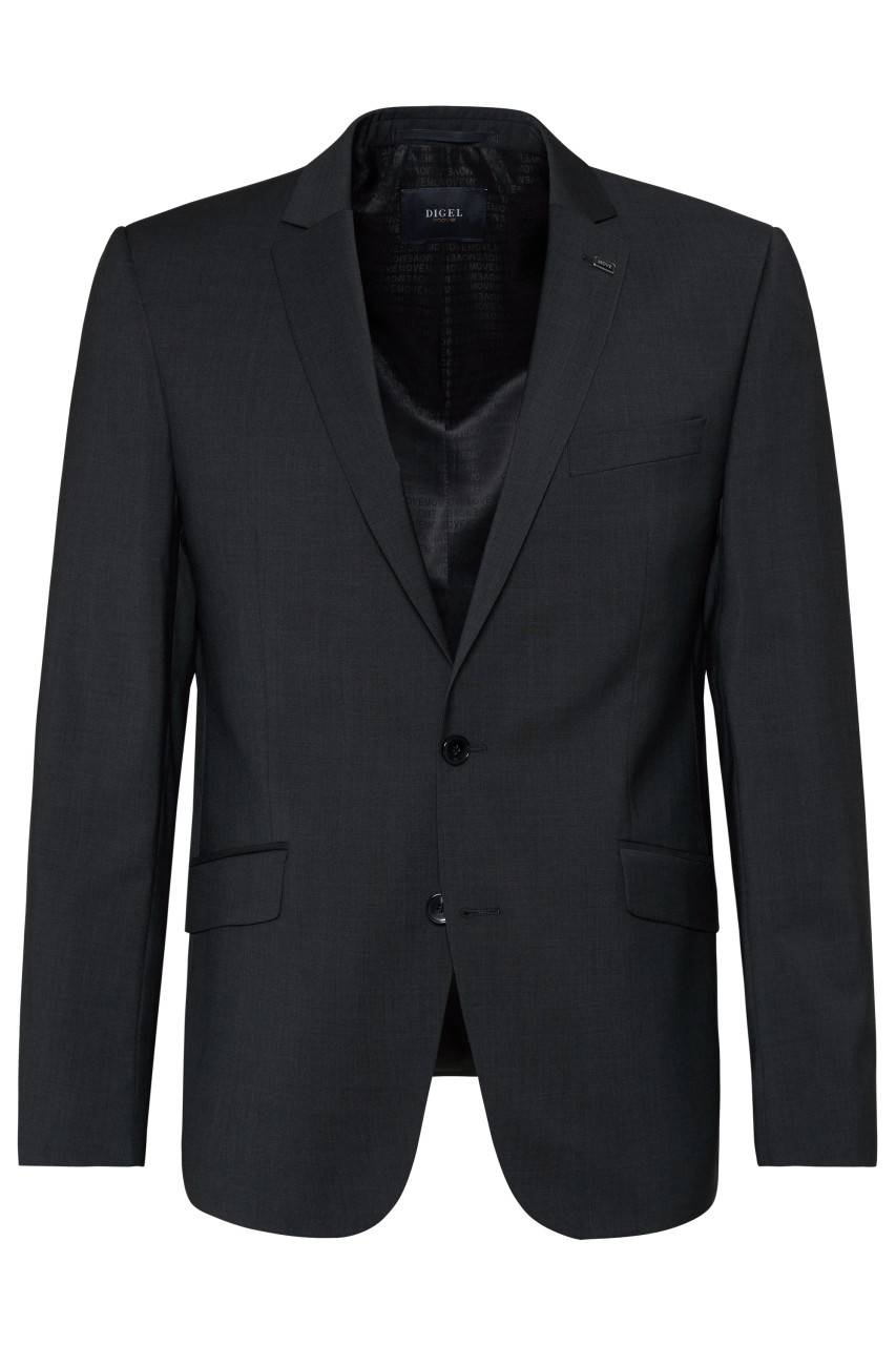 Digel Abito digel slim fit grigio antracite lana marzotto super 100's Moda