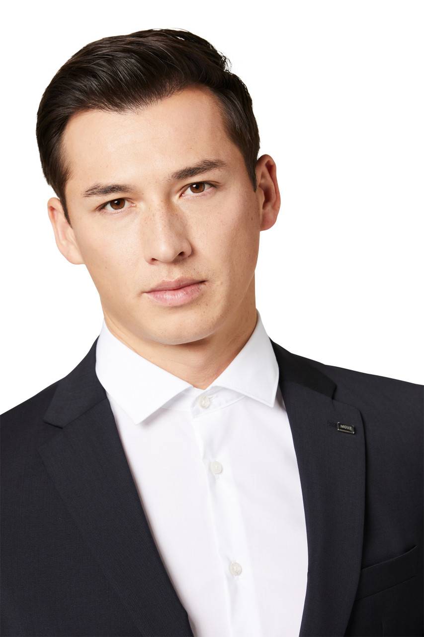 Digel Abito digel slim fit blu scuro lana marzotto super 100's Italia
