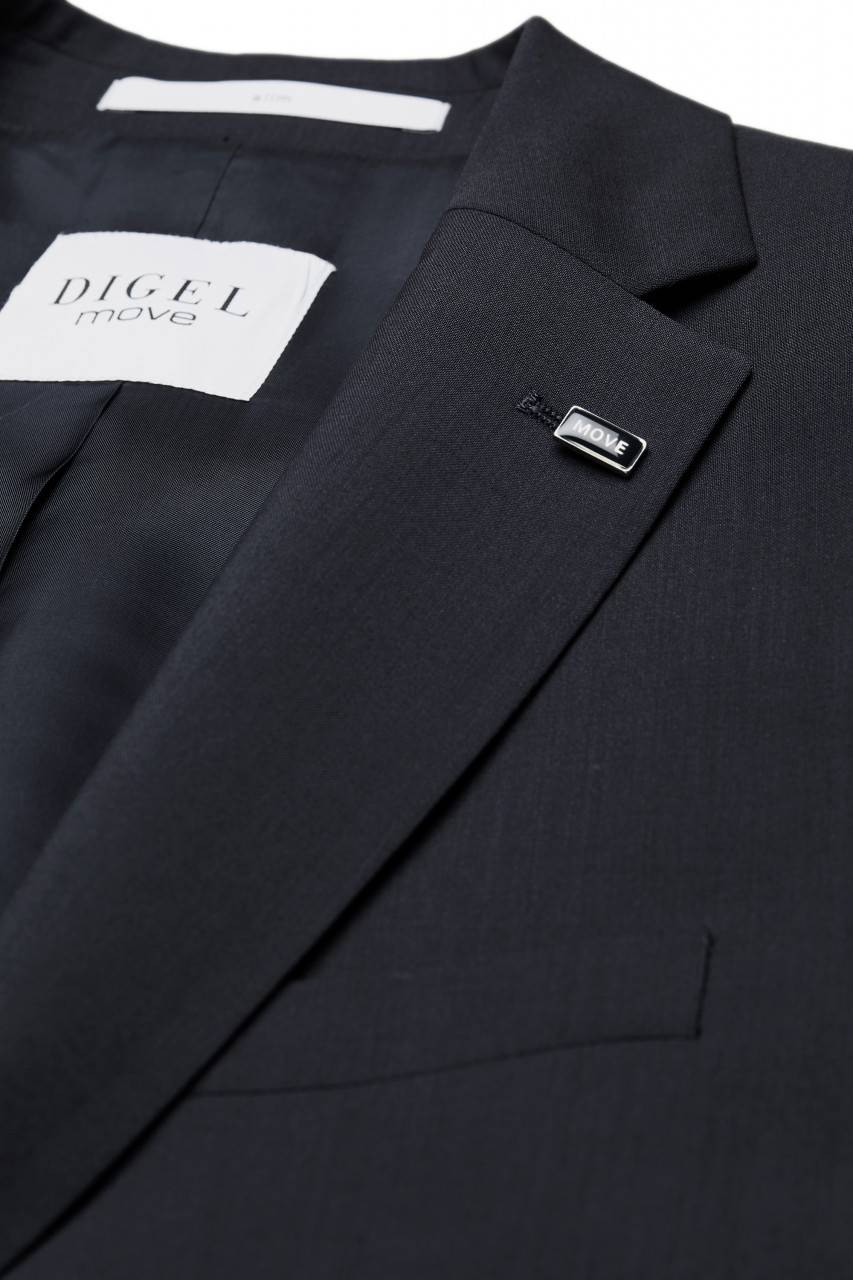 Digel Abito digel slim fit blu scuro lana marzotto super 100's Italia