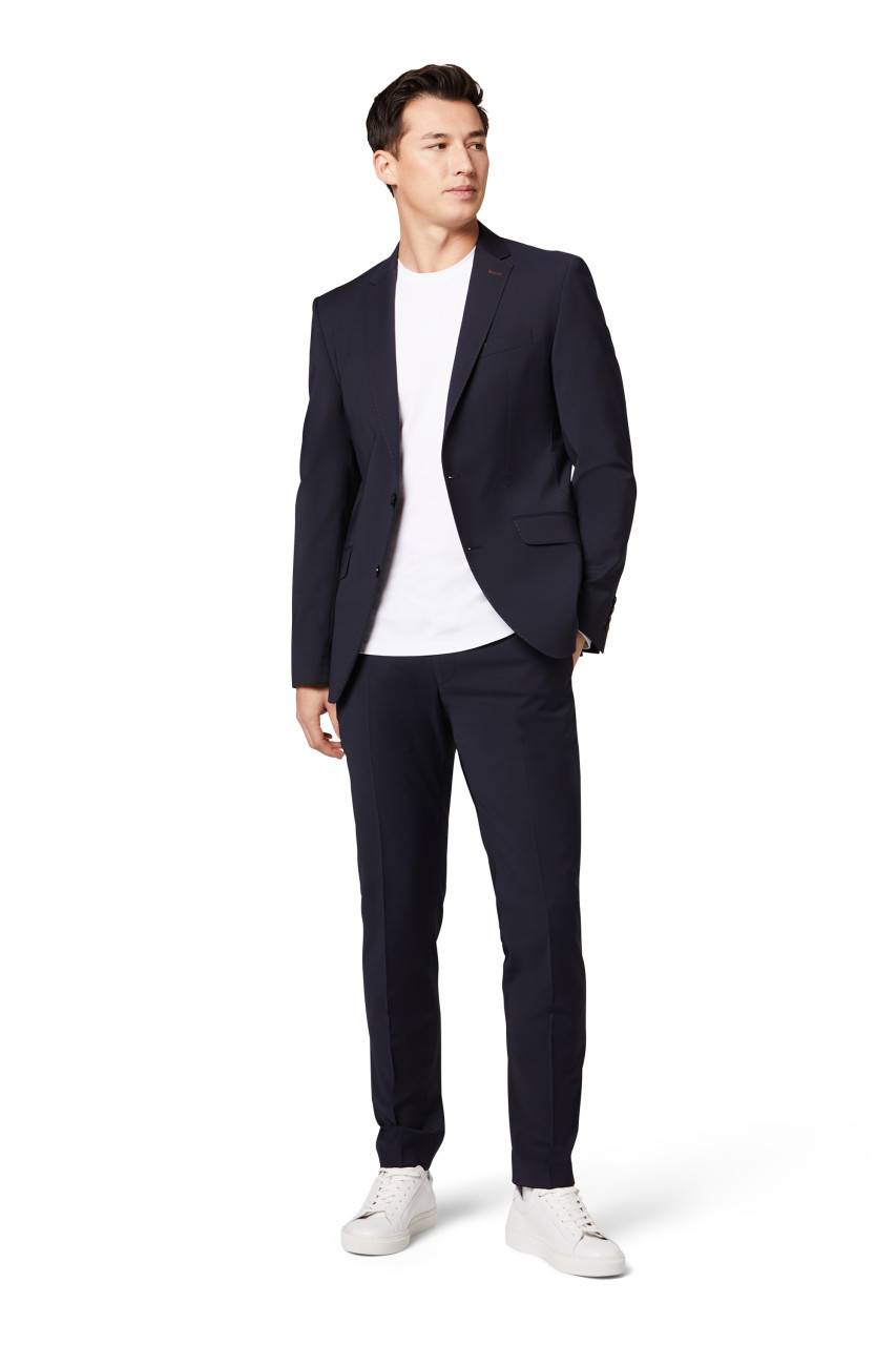 Digel Abito digel drop quattro corto slim fit blu scuro lana stretch In Linea