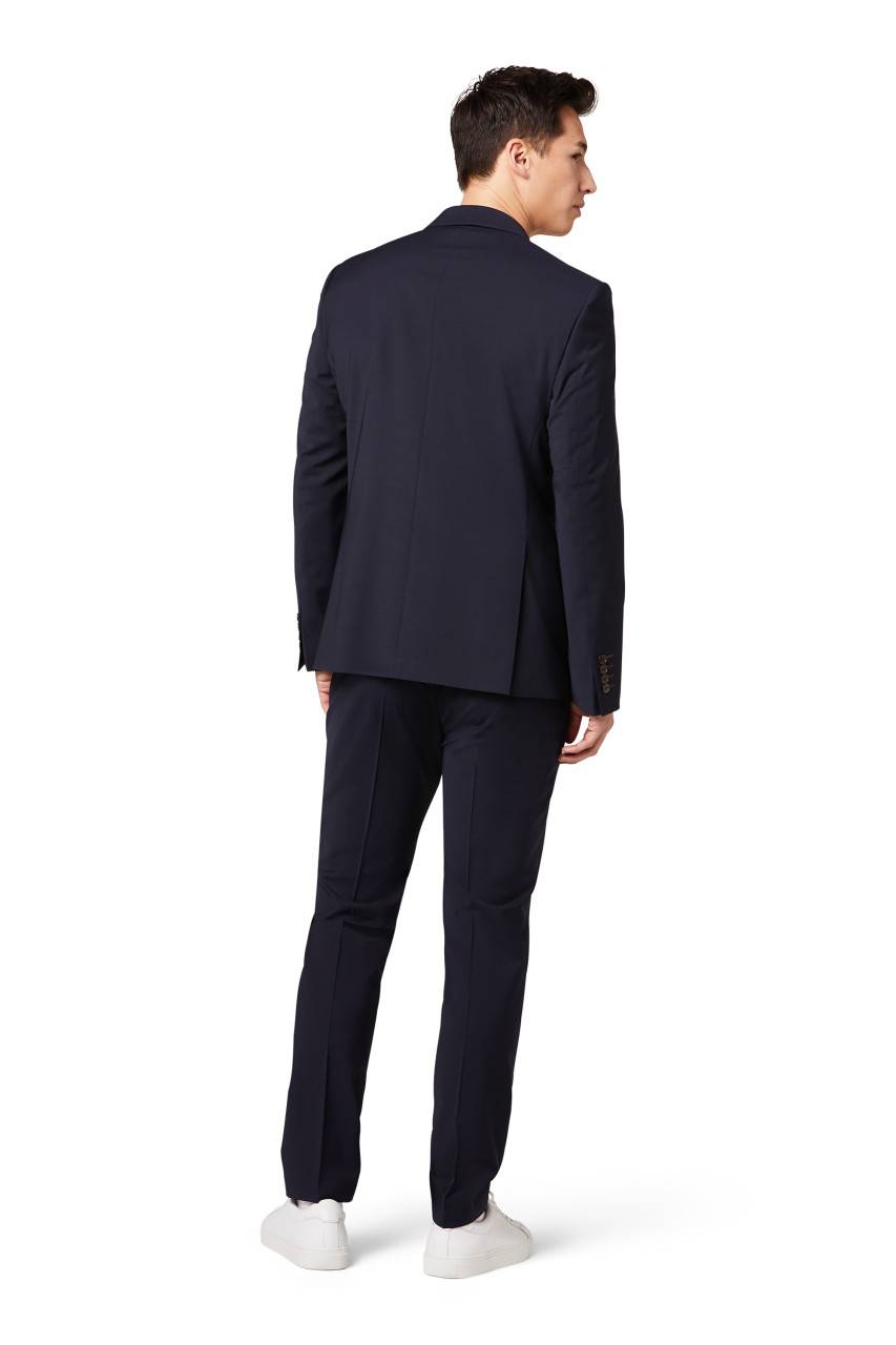 Digel Abito digel slim fit blu scuro lana stretch Nuovo