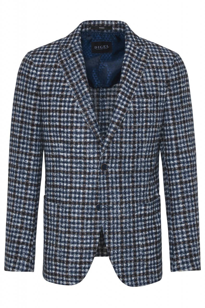 Digel Giacca blazer a quadretti modern fit digel sfoderata in jersey Promozione