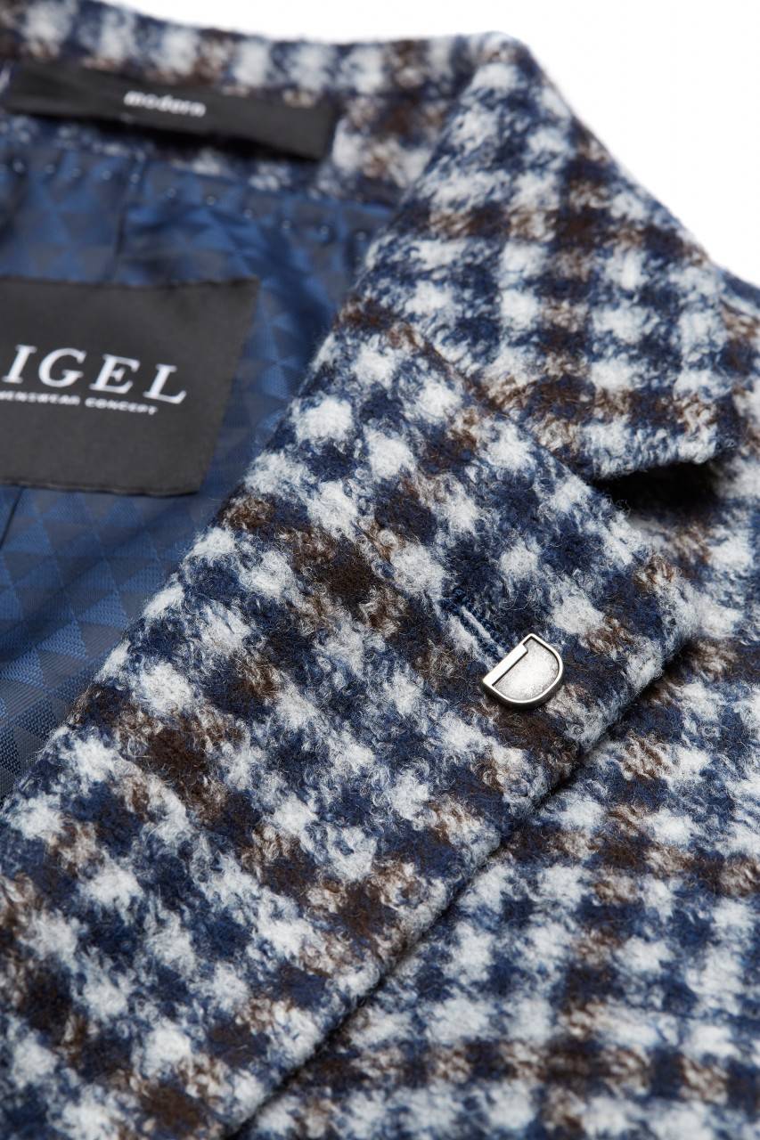 Digel Giacca blazer a quadretti modern fit digel sfoderata in jersey Promozione