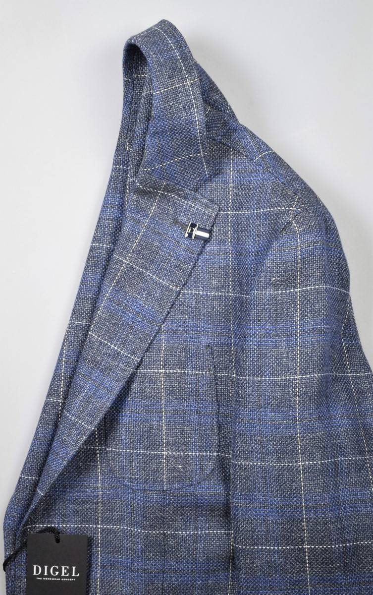 Digel Giacca in lana e lino digel sfoderata drop sei modern fit Spedizione Gratuita