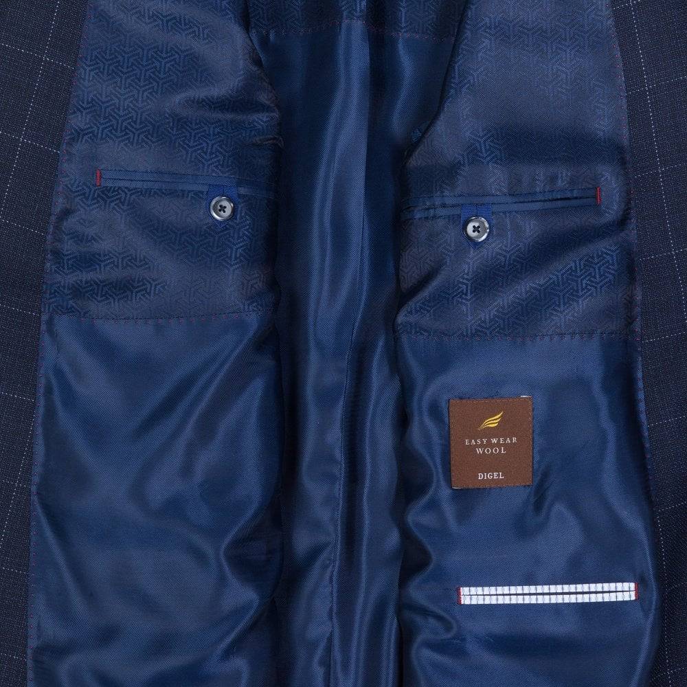 Digel Giacca blu a quadri digel drop quattro corto Acquista Ora