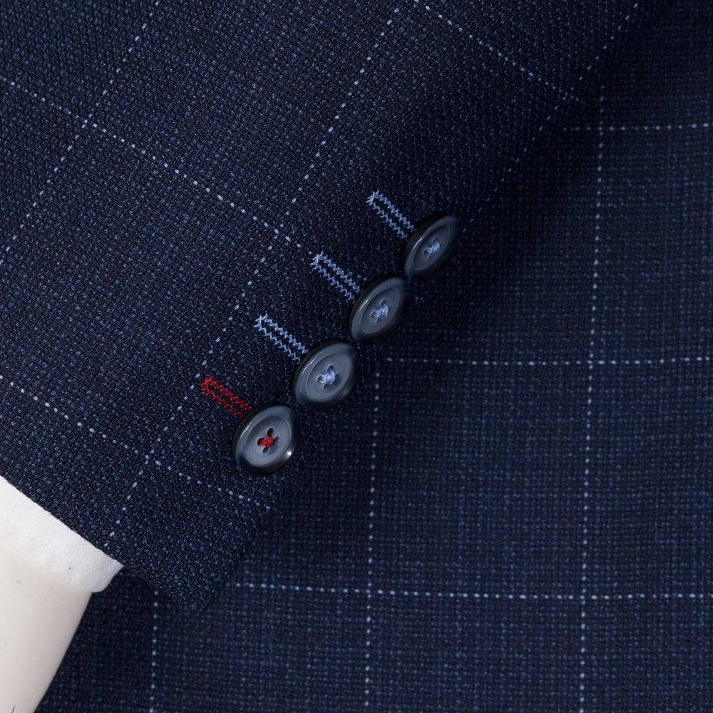 Digel Giacca blu a quadri digel drop sei modern fit Consegna Veloce